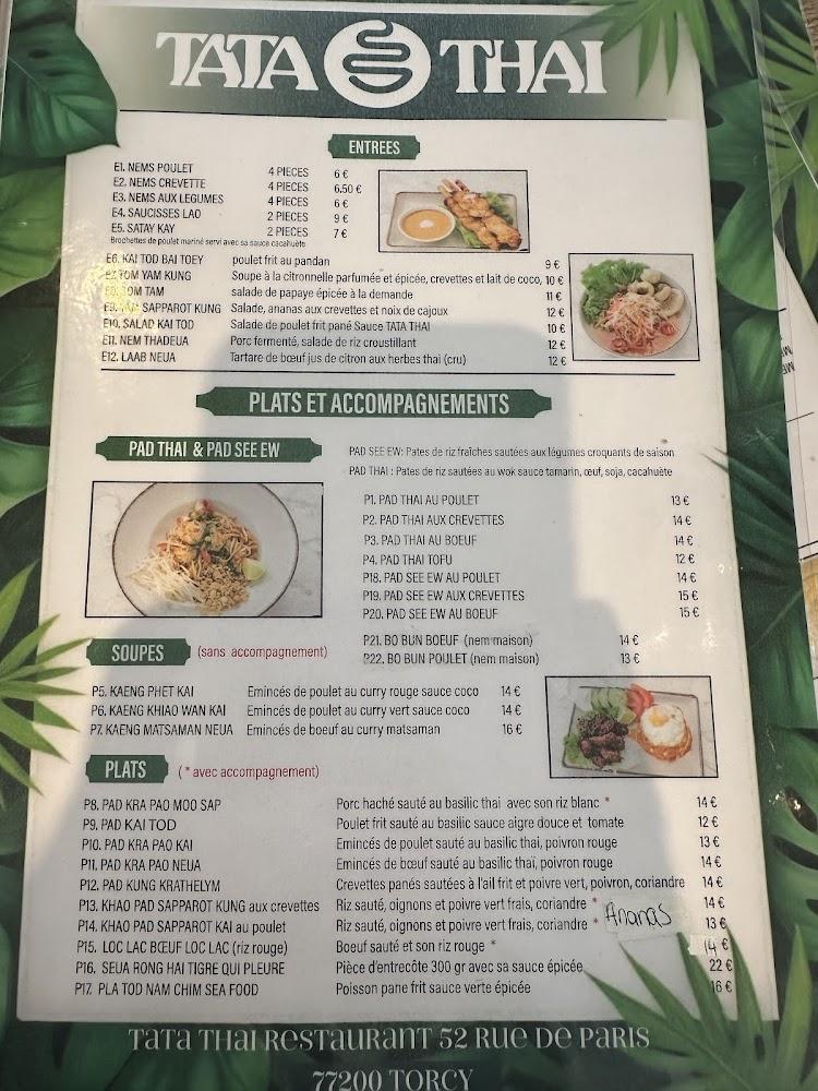 TATA THAI - Menu Image 2