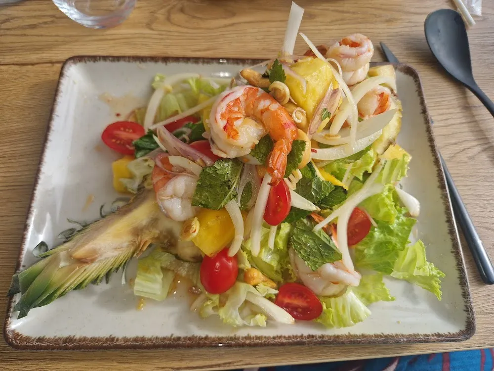 Salade Ananas Crevettes